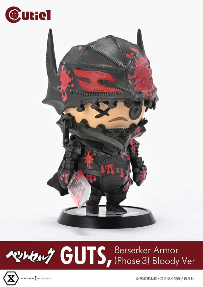 Berserk Cutie1 PVC Figure Guts Berserker Armor (Phase 3) Bloody Ver. 12cm - Scale Statue - Prime 1 Studio - Hobby Figures UK
