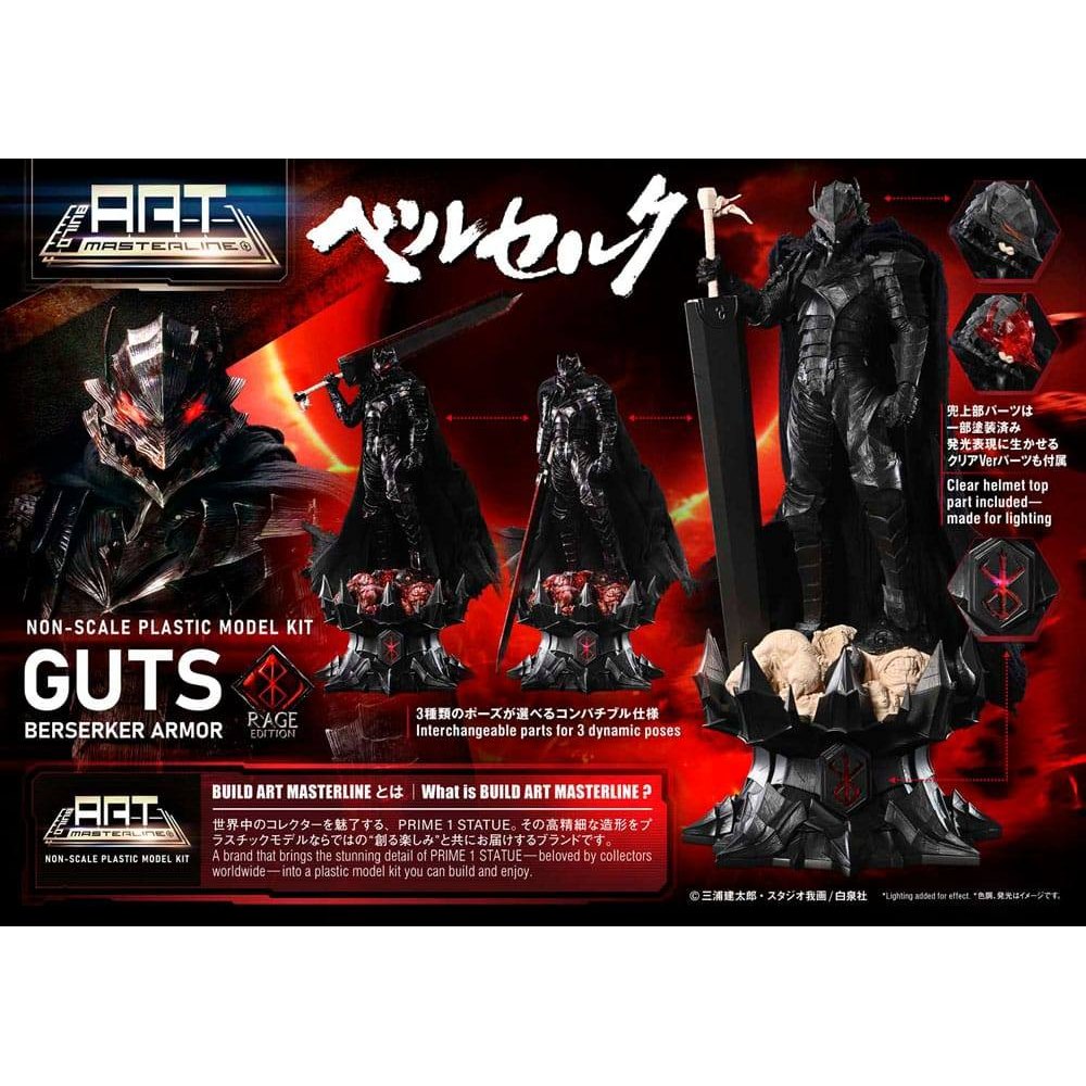 Berserk Plastic Build Art Masterline Model Kit Guts Berserker Armor Rage 30cm - Scale Statue - Prime 1 Studio - Hobby Figures UK