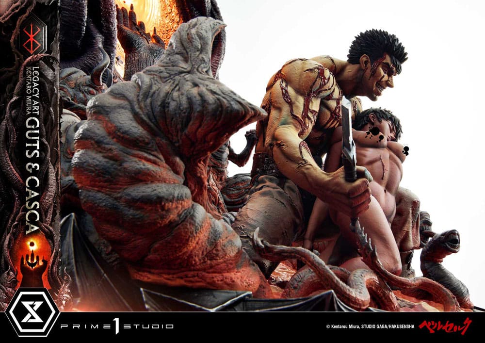 Berserk Ultimate Legacy Art Kentaro Miura Statue 1/4 Guts & Casca