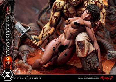 Berserk Ultimate Legacy Art Kentaro Miura Statue 1/4 Guts & Casca Bonus Version 72cm - Scale Statue - Prime 1 Studio - Hobby Figures UK