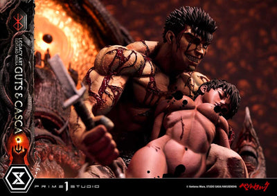 Berserk Ultimate Legacy Art Kentaro Miura Statue 1/4 Guts & Casca Bonus Version 72cm - Scale Statue - Prime 1 Studio - Hobby Figures UK