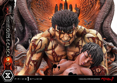 Berserk Ultimate Legacy Art Kentaro Miura Statue 1/4 Guts & Casca Bonus Version 72cm - Scale Statue - Prime 1 Studio - Hobby Figures UK