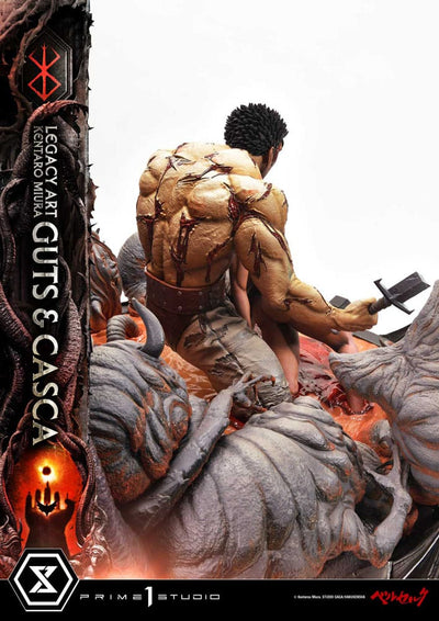 Berserk Ultimate Legacy Art Kentaro Miura Statue 1/4 Guts & Casca Bonus Version 72cm - Scale Statue - Prime 1 Studio - Hobby Figures UK