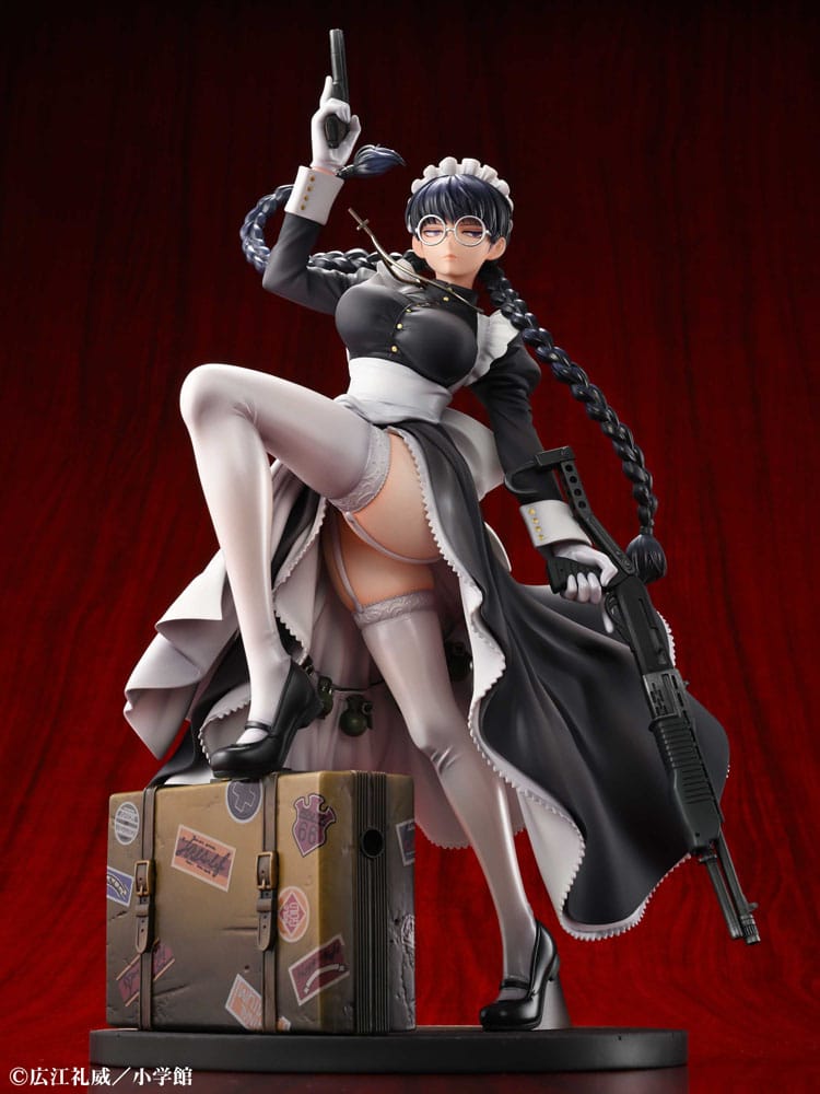 Black Lagoon PVC Statue 1/7 Roberta The Maid of Nightmares Ver. 29cm - Scale Statue - Medicos Entertainment - Hobby Figures UK