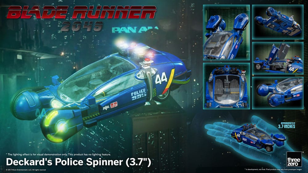 Blade Runner 2049 Vehicle Deckard's Police Spinner 10cm - Action Figures - ThreeZero - Hobby Figures UK