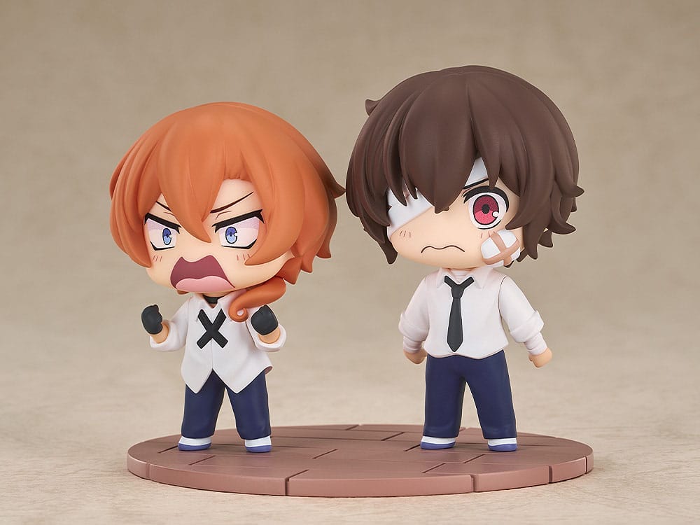 Bungo Stray Dogs Wan! Chibi Figures Osamu Dazai & Chuya Nakahara: Fourteen-Year-Old Ver. 8cm - Mini Figures - Good Smile Company - Hobby Figures UK