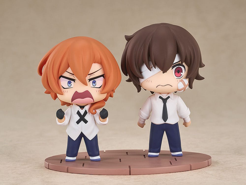 Bungo Stray Dogs Wan! Chibi Figures Osamu Dazai & Chuya Nakahara: Fourteen-Year-Old Ver. 8cm - Mini Figures - Good Smile Company - Hobby Figures UK