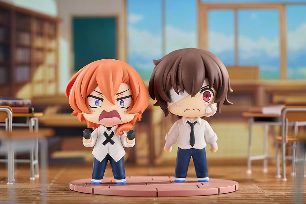 Bungo Stray Dogs Wan! Chibi Figures Osamu Dazai & Chuya Nakahara: Fourteen-Year-Old Ver. 8cm - Mini Figures - Good Smile Company - Hobby Figures UK