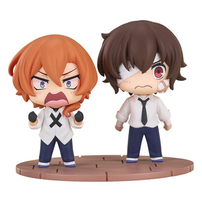 Bungo Stray Dogs Wan! Chibi Figures Osamu Dazai & Chuya Nakahara: Fourteen-Year-Old Ver. 8cm - Mini Figures - Good Smile Company - Hobby Figures UK