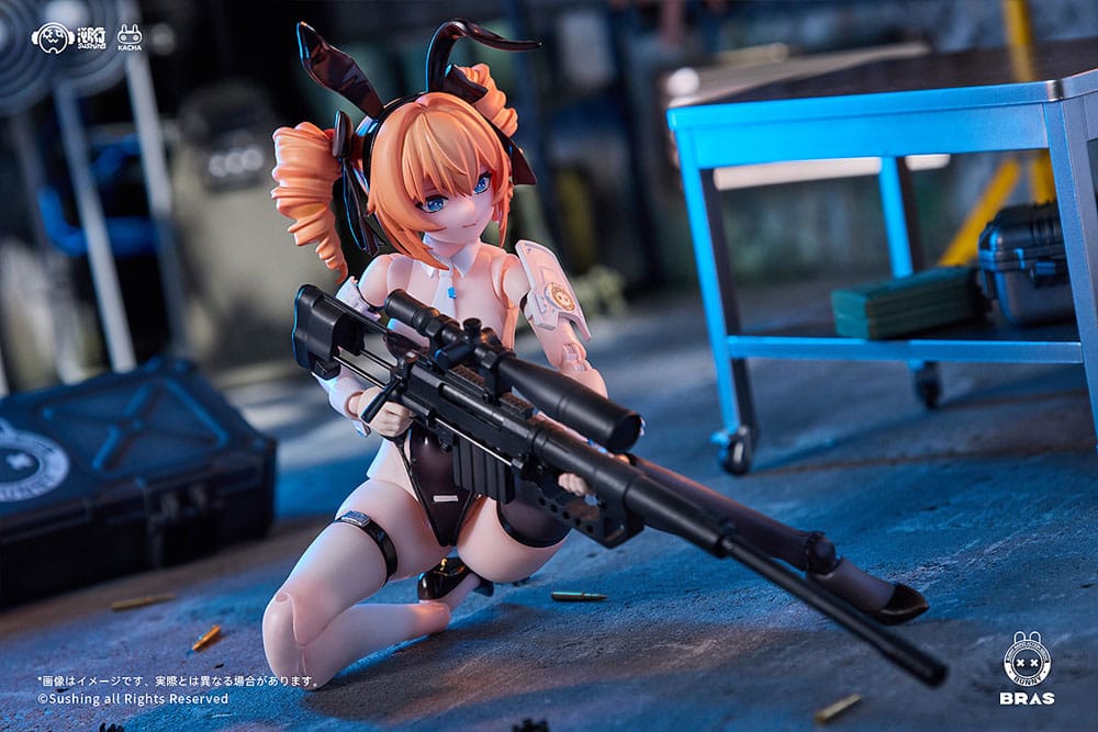 Bunny Rapid Action Squad Action Figure Kit 1/12 Sniper Leoni 15cm