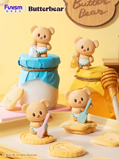 Butterbear Baked with Love Series Mini Figures 3-Pack Chubby Face 9cm Display (6) - Mini Figures - Elska - Hobby Figures UK