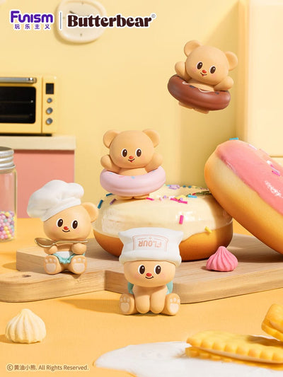 Butterbear Baked with Love Series Mini Figures 3-Pack Chubby Face 9cm Display (6) - Mini Figures - Elska - Hobby Figures UK