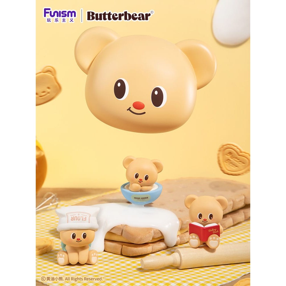 Butterbear Baked with Love Series Mini Figures 3-Pack Chubby Face 9cm Display (6) - Mini Figures - Elska - Hobby Figures UK
