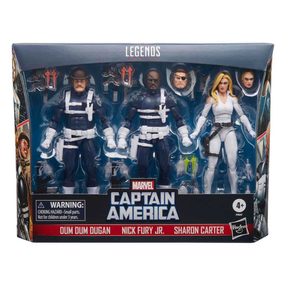 Captain America Marvel Legends Action Figure 3-Pack S.H.I.E.L.D. 15cm - Action Figures - Hasbro - Hobby Figures UK