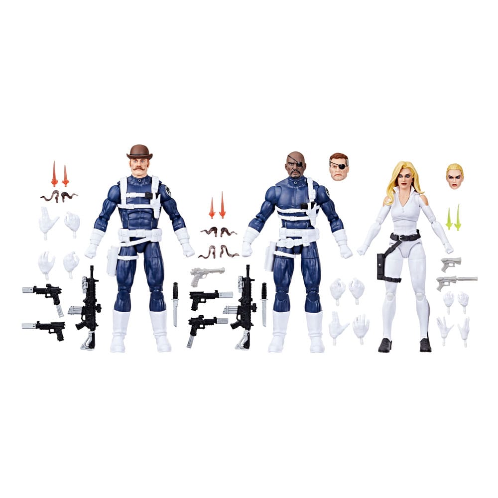 Captain America Marvel Legends Action Figure 3-Pack S.H.I.E.L.D. 15cm - Action Figures - Hasbro - Hobby Figures UK