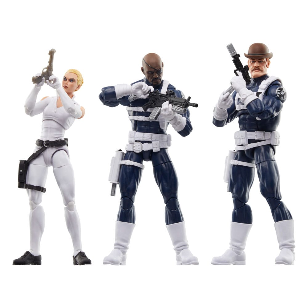 Captain America Marvel Legends Action Figure 3-Pack S.H.I.E.L.D. 15cm - Action Figures - Hasbro - Hobby Figures UK