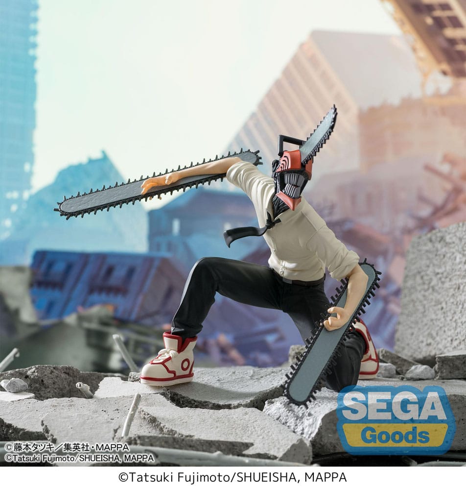 Chainsaw Man PM Perching PVC Statue Chainsaw Man Vol.2 13cm - Scale Statue - Sega - Hobby Figures UK