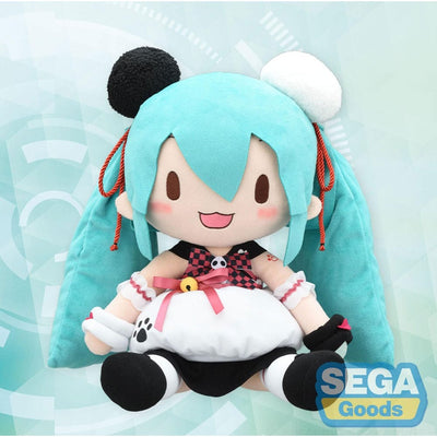 Character Vocal Series 01: Hatsune Miku Fuwa Petit Plush Figure Hatsune Miku Panda Bun LL 40cm - Plush - Sega - Hobby Figures UK