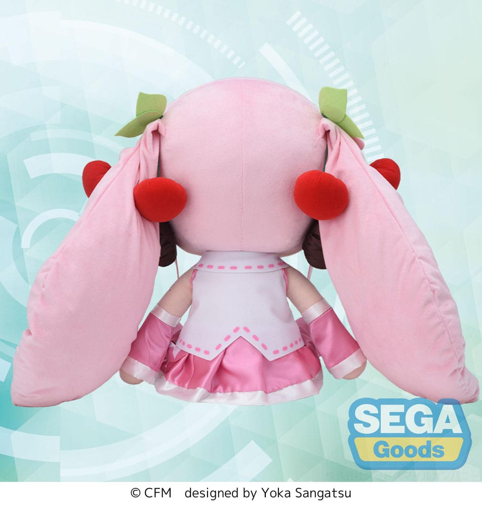 Character Vocal Series 01: Hatsune Miku Fuwa Petit Plush Figure Sakura Miku Dodeka Jumbo 50cm - Plush - Sega - Hobby Figures UK