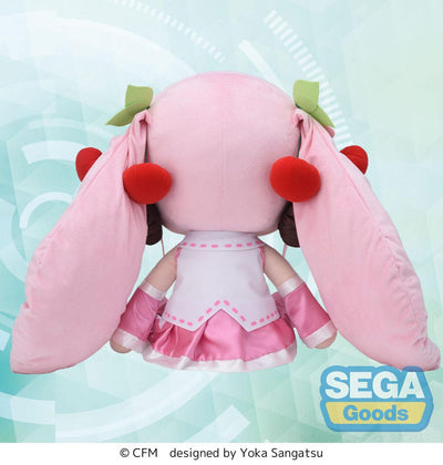 Character Vocal Series 01: Hatsune Miku Fuwa Petit Plush Figure Sakura Miku Dodeka Jumbo 50cm - Plush - Sega - Hobby Figures UK