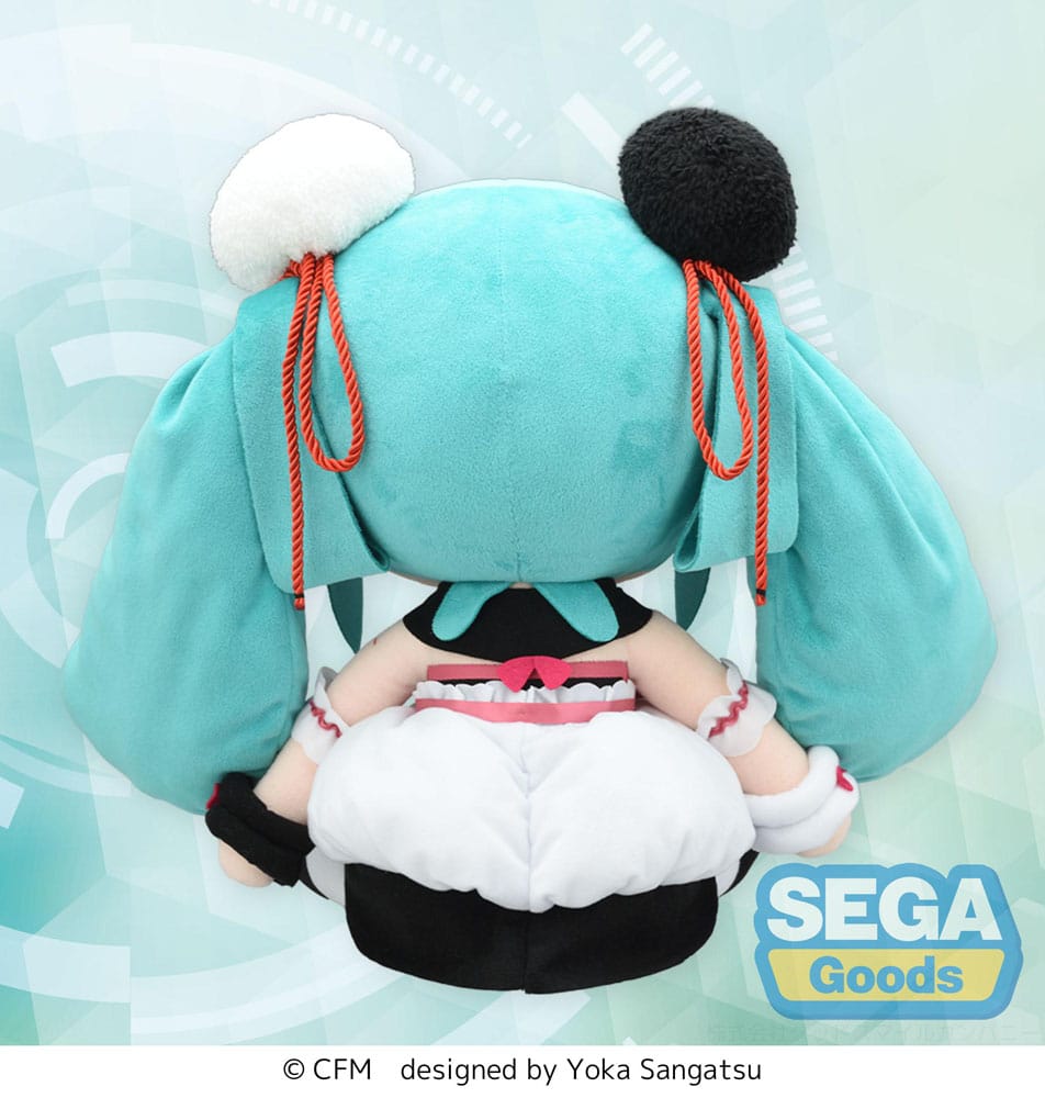 Character Vocal Series 01: Hatsune Miku Fuwa Petit Plush Figure Hatsune Miku Panda Bun LL 40cm - Plush - Sega - Hobby Figures UK