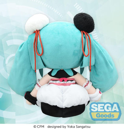Character Vocal Series 01: Hatsune Miku Fuwa Petit Plush Figure Hatsune Miku Panda Bun LL 40cm - Plush - Sega - Hobby Figures UK