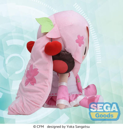 Character Vocal Series 01: Hatsune Miku Fuwa Petit Plush Figure Sakura Miku Dodeka Jumbo 50cm - Plush - Sega - Hobby Figures UK