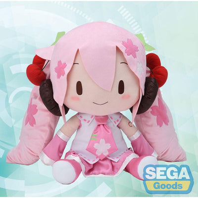 Character Vocal Series 01: Hatsune Miku Fuwa Petit Plush Figure Sakura Miku Dodeka Jumbo 50cm - Plush - Sega - Hobby Figures UK
