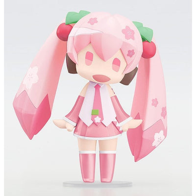 Character Vocal Series 01: Hatsune Miku HELLO! GOOD SMILE Action Figure Sakura Miku 10cm - Action Figures - Good Smile Company - Hobby Figures UK