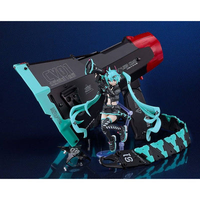 Character Vocal Series 01: Hatsune Miku Plamatea Plastic Model Kit Hatsune Miku: Chuocho Tactical Craft Ver. 15cm - Model Kit - Good Smile Company - Hobby Figures UK