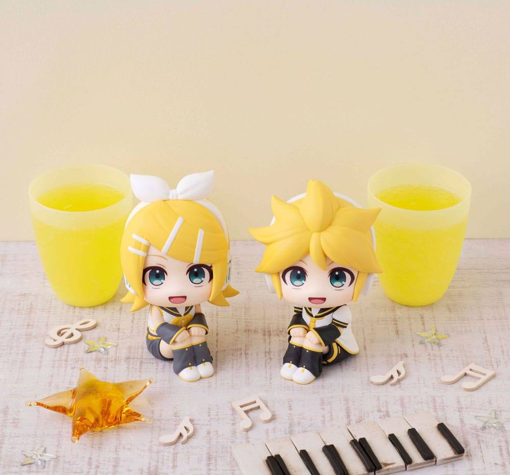 Character Vocal Series: Rin/Len Look Up PVC Statue Hatsune Rin & Len Set (with gift) 11cm - Scale Statue - Megahouse - Hobby Figures UK