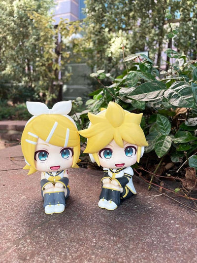 Character Vocal Series: Rin/Len Look Up PVC Statue Hatsune Rin & Len Set (with gift) 11cm - Scale Statue - Megahouse - Hobby Figures UK