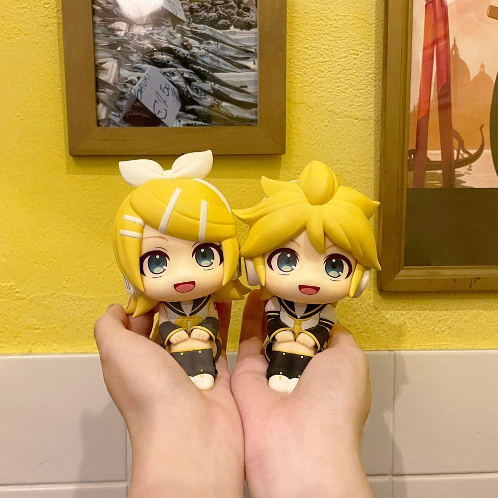 Character Vocal Series: Rin/Len Look Up PVC Statue Hatsune Rin & Len Set (with gift) 11cm - Scale Statue - Megahouse - Hobby Figures UK