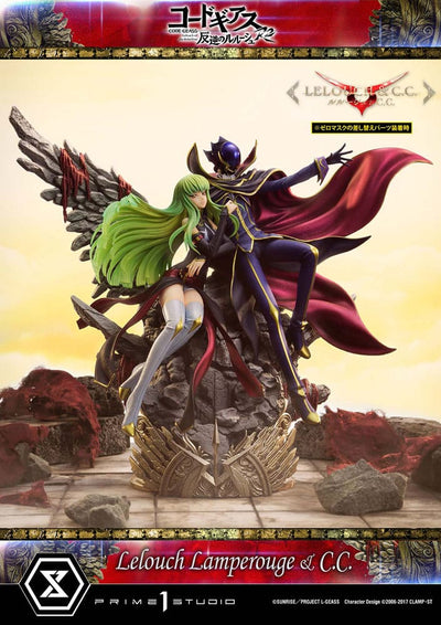 Code Geass: Lelouch of the Rebellion Concept Masterline Series Statue 1/6 Lelouch Lamperouge & C.C. Bonus Version 44cm - Scale Statue - Prime 1 Studio - Hobby Figures UK