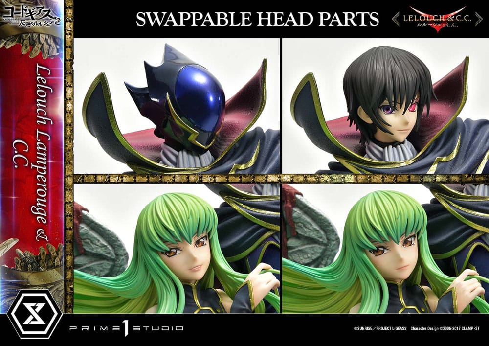 Code Geass: Lelouch of the Rebellion Concept Masterline Series Statue 1/6 Lelouch Lamperouge & C.C. Bonus Version 44cm - Scale Statue - Prime 1 Studio - Hobby Figures UK