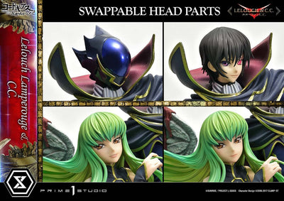 Code Geass: Lelouch of the Rebellion Concept Masterline Series Statue 1/6 Lelouch Lamperouge & C.C. Bonus Version 44cm - Scale Statue - Prime 1 Studio - Hobby Figures UK