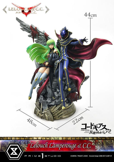 Code Geass: Lelouch of the Rebellion Concept Masterline Series Statue 1/6 Lelouch Lamperouge & C.C. Bonus Version 44cm - Scale Statue - Prime 1 Studio - Hobby Figures UK