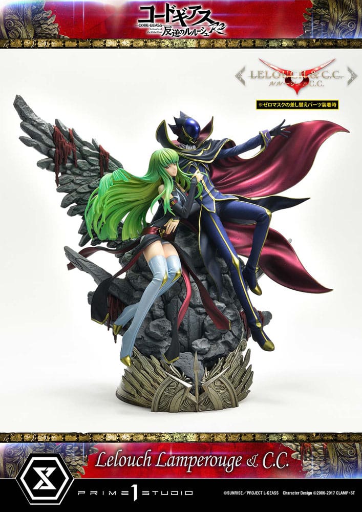 Code Geass: Lelouch of the Rebellion Concept Masterline Series Statue 1/6 Lelouch Lamperouge & C.C. Bonus Version 44cm - Scale Statue - Prime 1 Studio - Hobby Figures UK