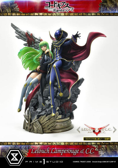 Code Geass: Lelouch of the Rebellion Concept Masterline Series Statue 1/6 Lelouch Lamperouge & C.C. Bonus Version 44cm - Scale Statue - Prime 1 Studio - Hobby Figures UK