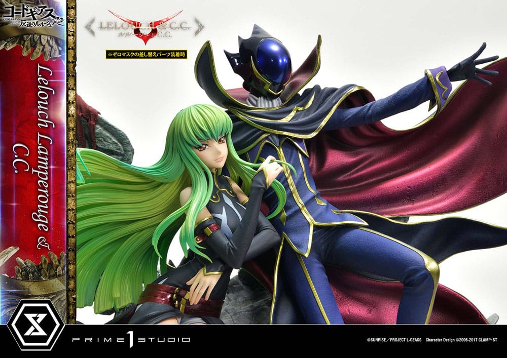 Code Geass: Lelouch of the Rebellion Concept Masterline Series Statue 1/6 Lelouch Lamperouge & C.C. Bonus Version 44cm - Scale Statue - Prime 1 Studio - Hobby Figures UK