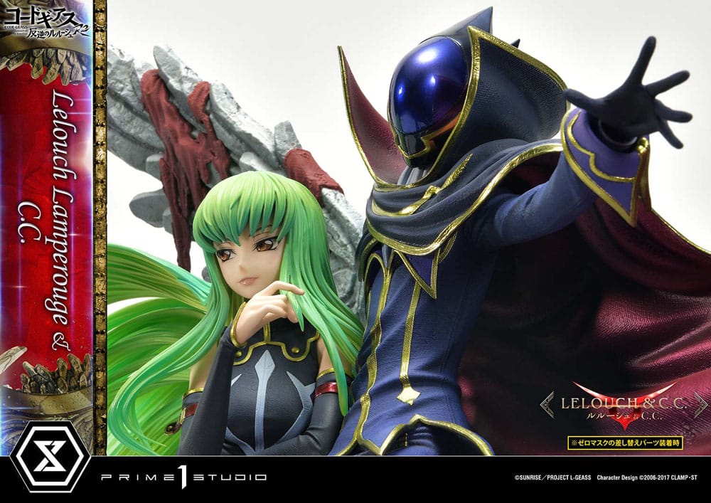 Code Geass: Lelouch of the Rebellion Concept Masterline Series Statue 1/6 Lelouch Lamperouge & C.C. Bonus Version 44cm - Scale Statue - Prime 1 Studio - Hobby Figures UK