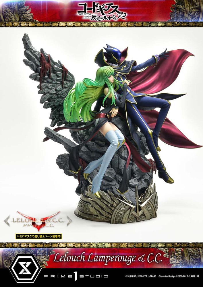 Code Geass: Lelouch of the Rebellion Concept Masterline Series Statue 1/6 Lelouch Lamperouge & C.C. Bonus Version 44cm - Scale Statue - Prime 1 Studio - Hobby Figures UK