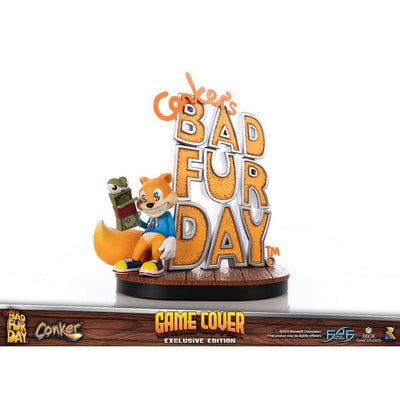 Conker´s Bad Fur Day Statue Game Cover Exclusive Edition 45cm - Scale Statue - First 4 Figures - Hobby Figures UK