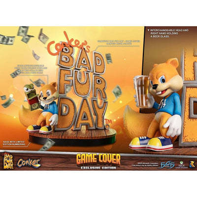 Conker´s Bad Fur Day Statue Game Cover Exclusive Edition 45cm - Scale Statue - First 4 Figures - Hobby Figures UK
