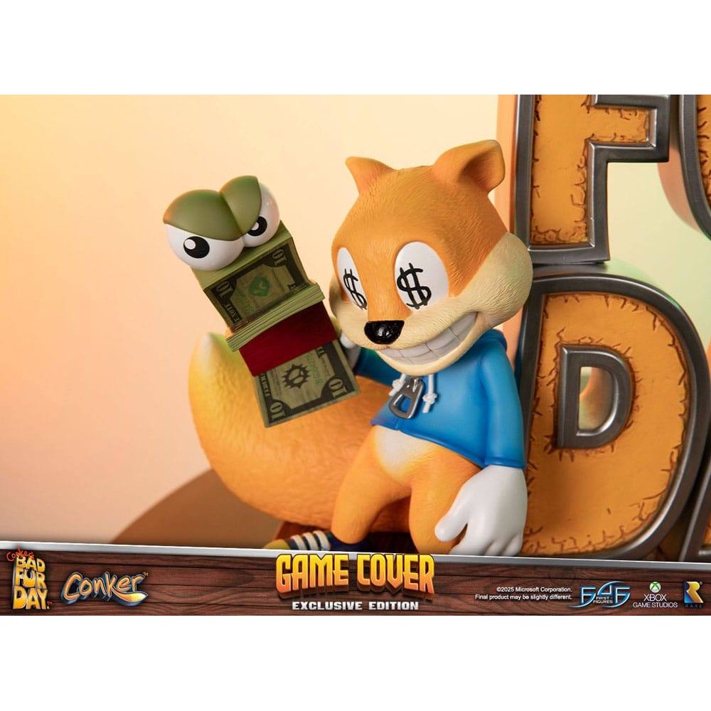Conker´s Bad Fur Day Statue Game Cover Exclusive Edition 45cm - Scale Statue - First 4 Figures - Hobby Figures UK