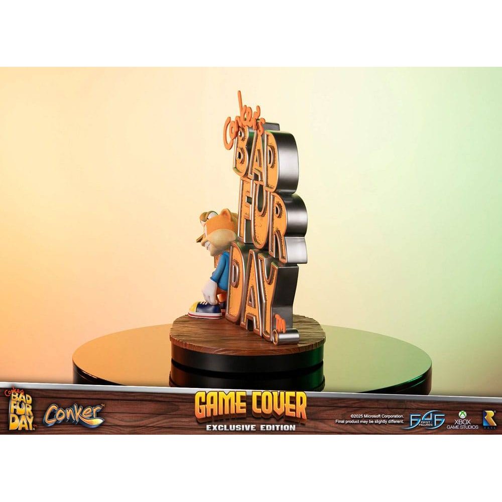 Conker´s Bad Fur Day Statue Game Cover Exclusive Edition 45cm - Scale Statue - First 4 Figures - Hobby Figures UK