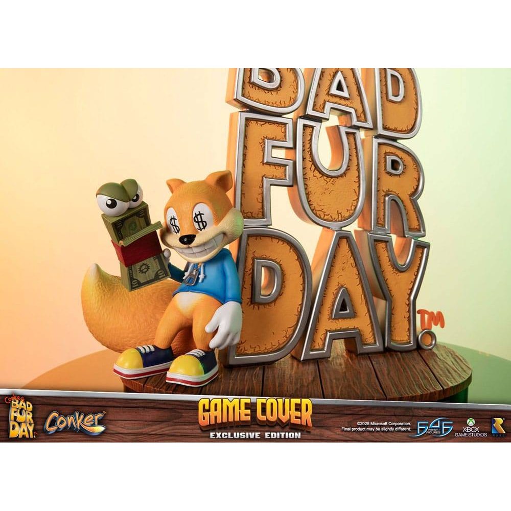 Conker´s Bad Fur Day Statue Game Cover Exclusive Edition 45cm - Scale Statue - First 4 Figures - Hobby Figures UK