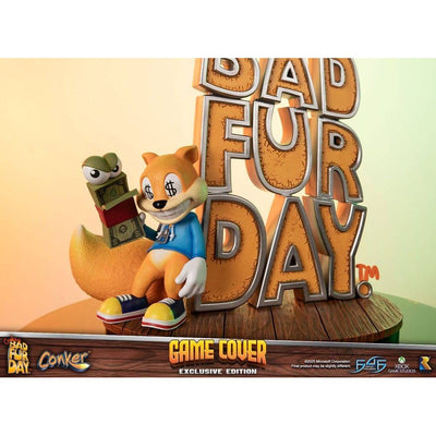 Conker´s Bad Fur Day Statue Game Cover Exclusive Edition 45cm - Scale Statue - First 4 Figures - Hobby Figures UK