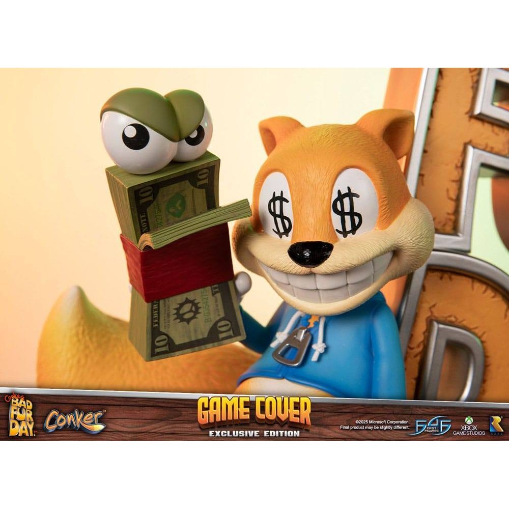Conker´s Bad Fur Day Statue Game Cover Exclusive Edition 45cm - Scale Statue - First 4 Figures - Hobby Figures UK