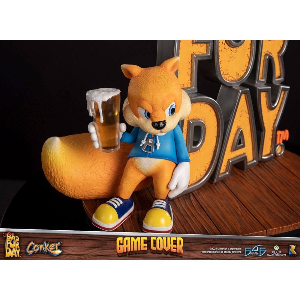 Conker´s Bad Fur Day Statue Game Cover Standard Edition 45cm - Scale Statue - First 4 Figures - Hobby Figures UK